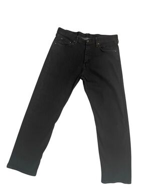 Wrangler Mens 32x30 Relaxed Fit Black Comfort Stretch Jeans Premium EUC